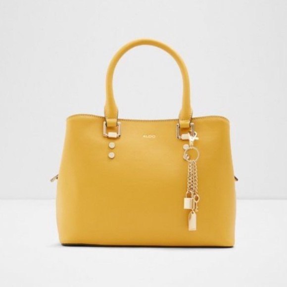 Aldo Legoiri Small Tote Bag Yellow - Picture 1 of 8